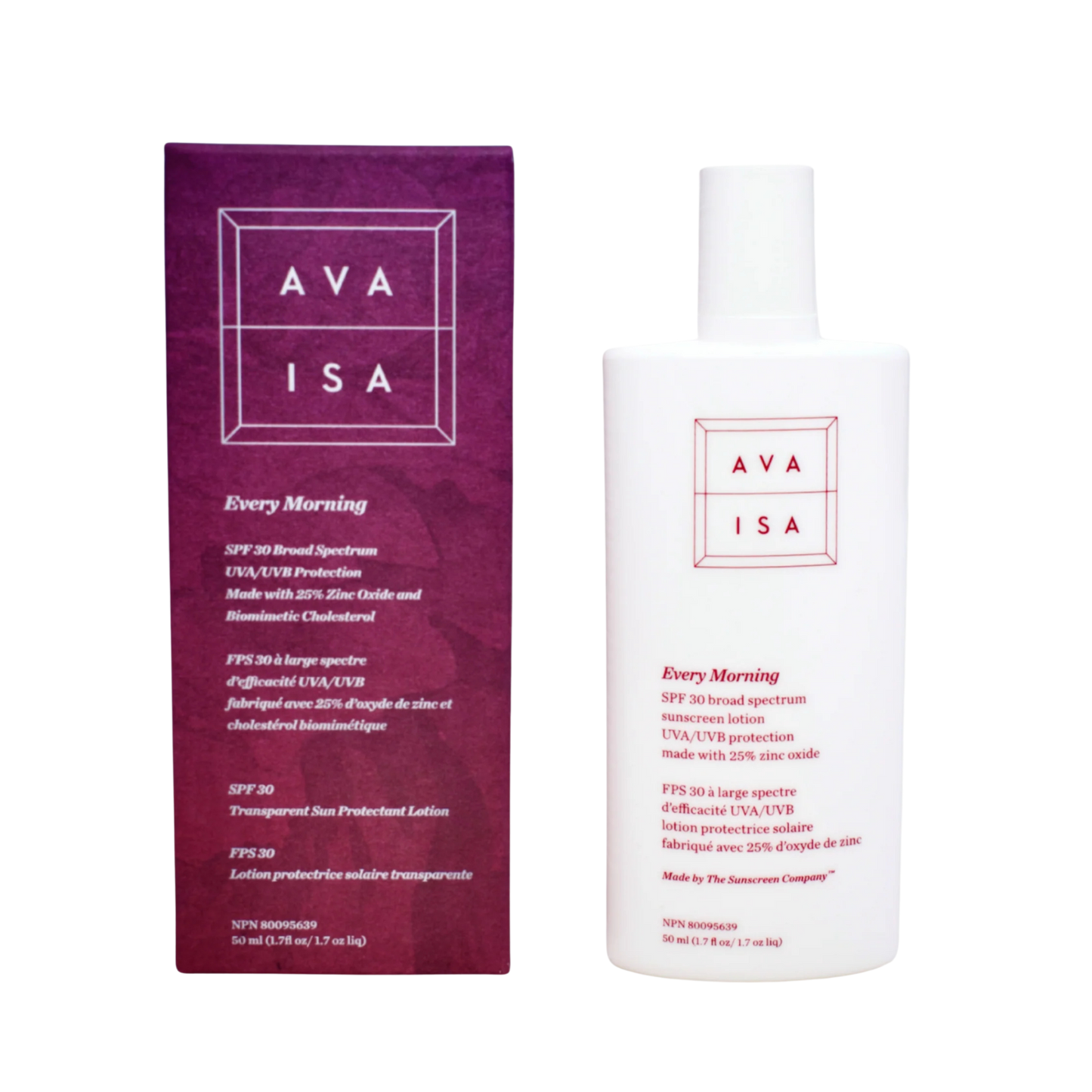 Ava Isa Every Morning All Mineral Sunscreen Lotion SPF 30
