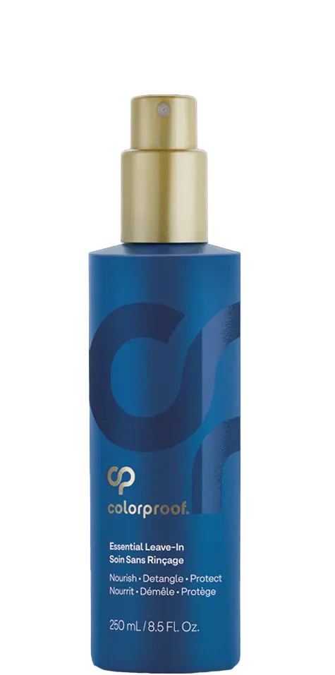 Nourish detangle and protect hair with essential leave in conditioner by Colorproof. Great for competitive swimmers.