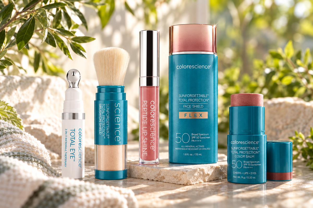 Shop Colorescience SPF make up products for your morning routine. Skin care, SPF, make up all in one to streamline your morning.