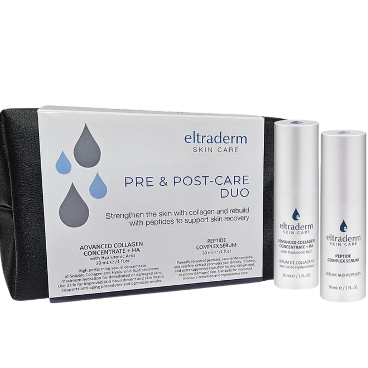 Advanced Collagen Concentrate + HA and Peptide Complex Serum. Strengthen the skin with collagen and rebuild with peptides to support skin recovery